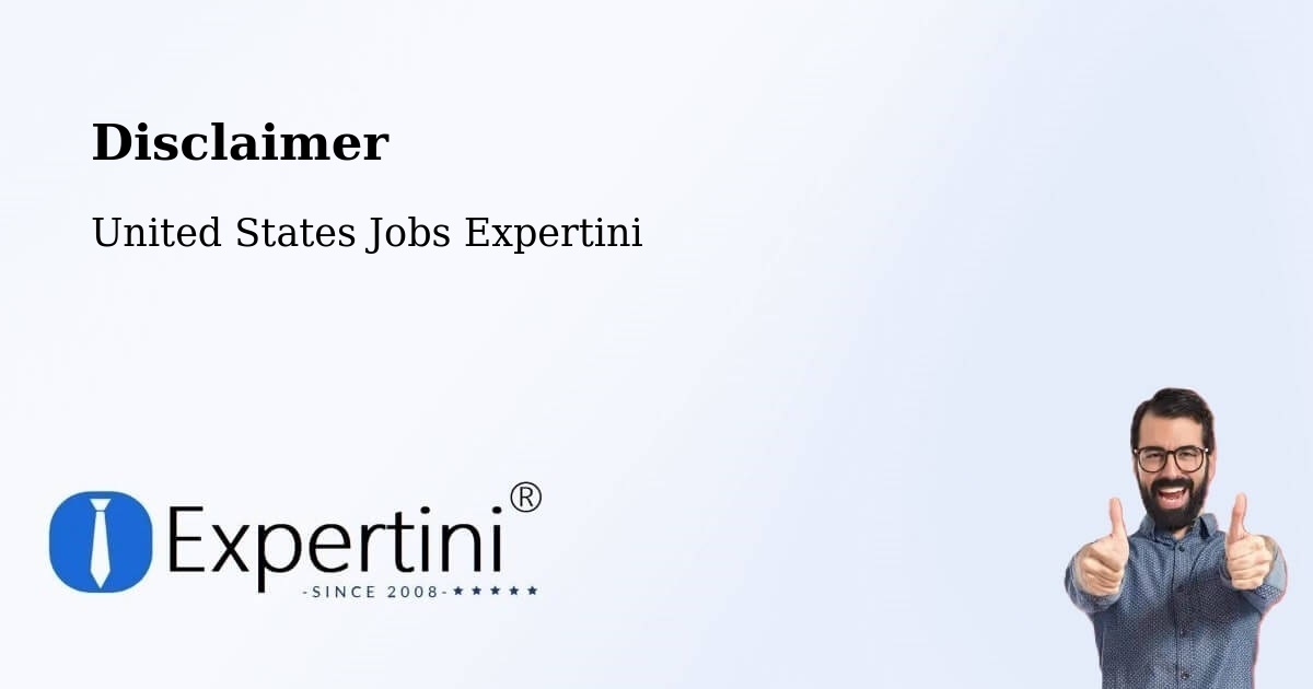 Disclaimer – Mapleton - United States Jobs Expertini