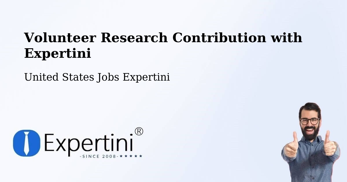 Volunteer Research Contribution Program – Mapleton - United States Jobs Expertini